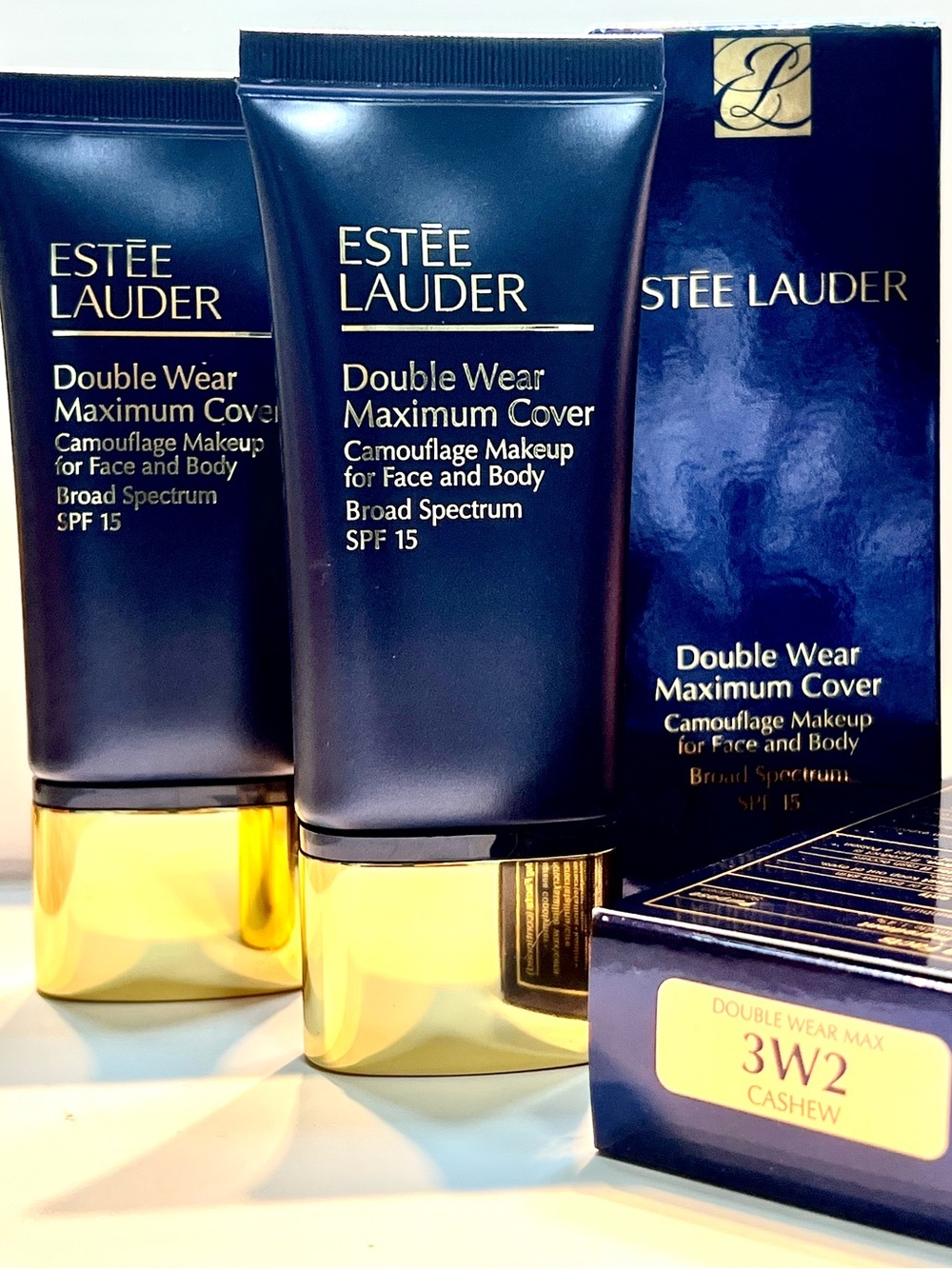 New! Estée Lauder Double Wear Maximum Cover Foundation - Cashew (3W2)